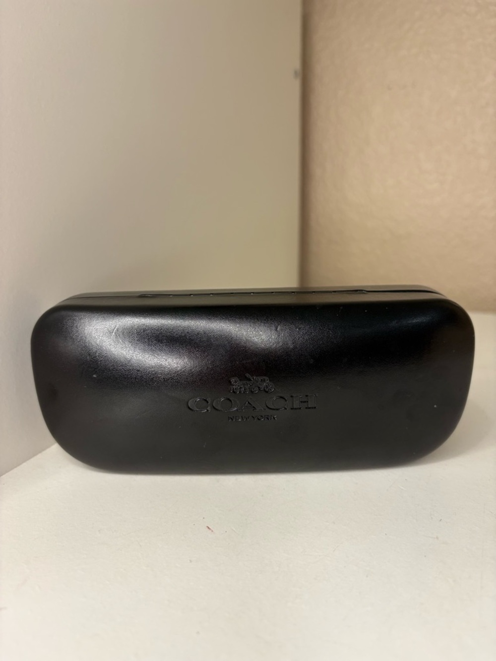 Authentic Coach New York Black Hard Shell Eyeglass Sunglasses Case Protective